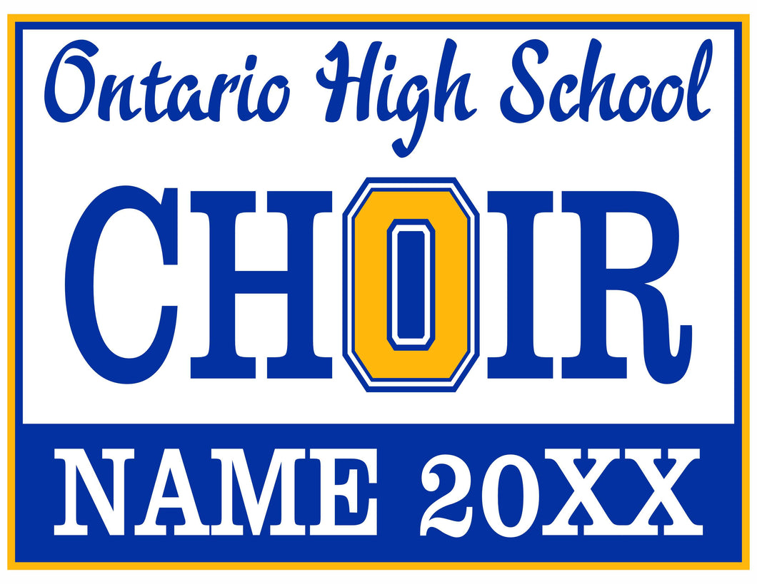 Choir Yard Sign