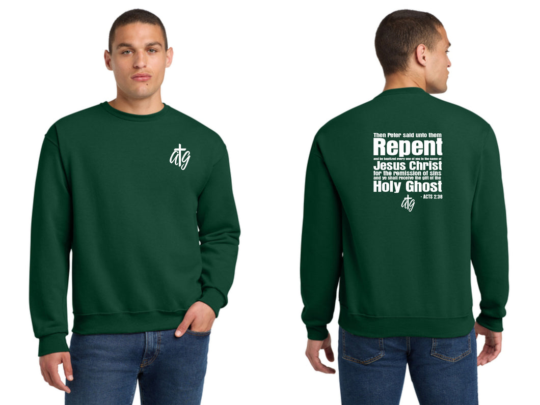 Acts 2 38 Crewneck