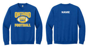 50/50 Football Crewneck Sweatshirt
