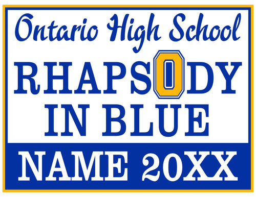 Rhapsody In Blue Yard Sign