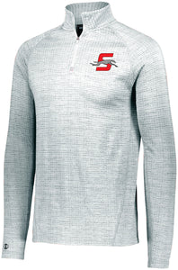 Embroidered Lightweight pullover 1/4 zip
