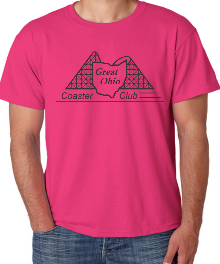 GOCC Black Design - Cyber Pink T-Shirt