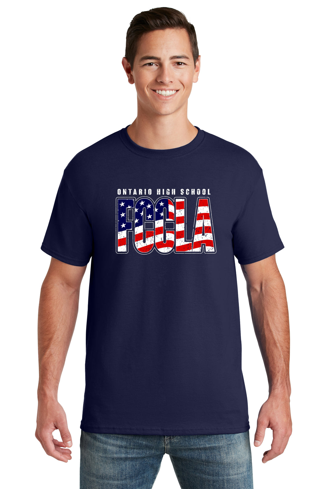 Ontario FCCLA T-shirt - American Flag Design