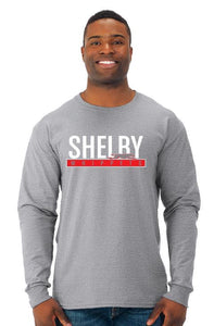 Shelby Whippet Red and White Long Sleeve