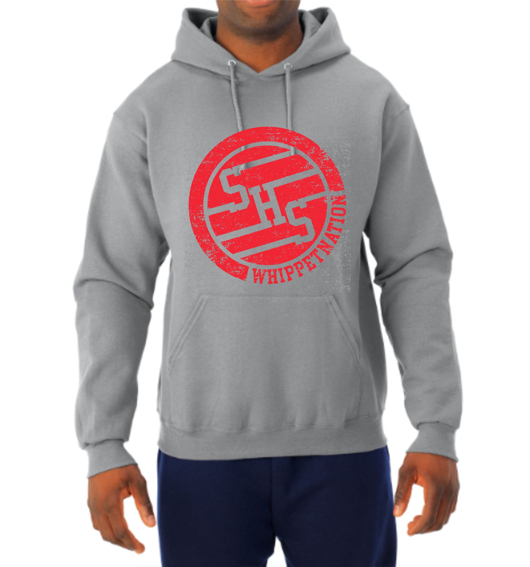 Whippet Nation Red Circle Hoodie