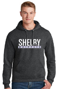 Shelby Whippet White and Grey Hoodie