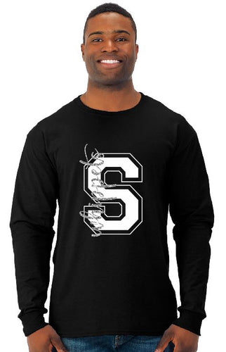 Silver Glitter Whippet Block S Long Sleeve