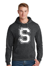 Load image into Gallery viewer, Silver Glitter Whippet Block S Hoodie