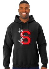 Load image into Gallery viewer, White Glitter Block S Hoodie